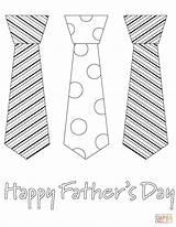 Fathers Coloring Happy Pages Tie Father Necktie Printable Ties Color Kids Card Print Template Rocks Crafts Dot Puzzle Drawing Paper sketch template