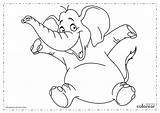 Elefantes Elefante Cantando sketch template