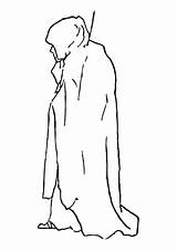 Coloring Robe sketch template