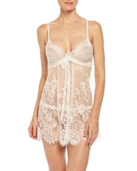 Jonquil Alana Mesh Lace G String Thong Ivory Neiman Marcus