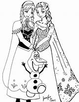 Coloring Anna Elsa Pages Frozen Printable Fever Print Let Disney Go Princess Color Frost Kids Jack Animation Movies Characters Getcolorings sketch template