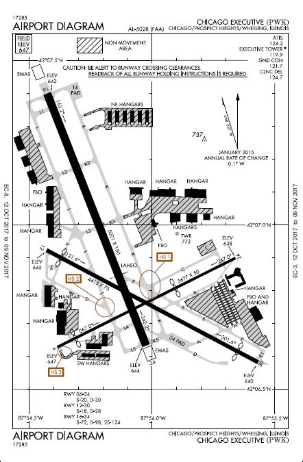 airport diagrams chicago executive airport
