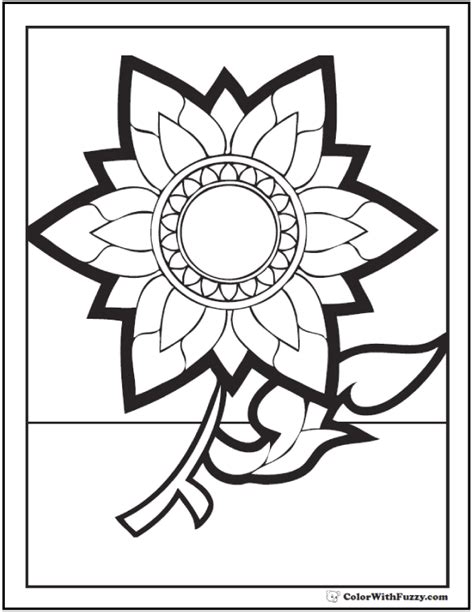 fall flowers coloring pages printable sketch coloring page