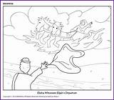 Elisha Coloring Elijah Kids Departure Pages Chariot Witnesses Fire Biblewise Bible Chariots Korner Designlooter Naaman Children Fun Drawings Template Jesus sketch template