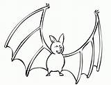 Bat Coloring Template Pages Color Printable Kids Templates Colouring Print Cartoon Animal Shape Animated Bestcoloringpagesforkids sketch template