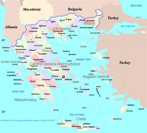 map  greece  islands greece map islands southern europe europe
