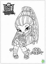 Coloring Pages Savage Monster High Template sketch template