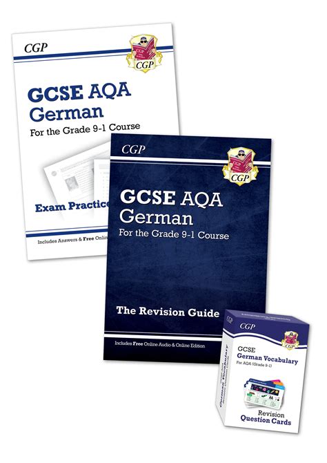 gcse german aqa revision guide    edition audio cgp books