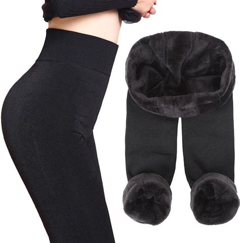 fleece legging met teddy voering dames maat xxl zwart bolcom
