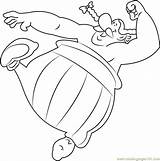 Obelix Asterix Coloringpages101 Pigs sketch template