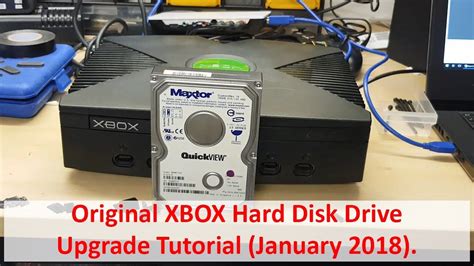 original xbox hard disk drive upgrade tutorial january 2018 youtube