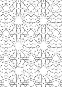 gambar islamic pattern coloring page  printable pages click version