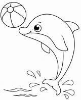 Delfines Dibujos Dolphin sketch template