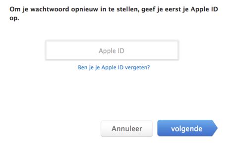 het wachtwoord van uw apple id wijzigen nl