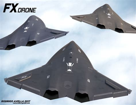 fx drone  behance drone design drones concept military drone