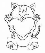 Coloring Pages Valentines Hearts Mom Preschool Girls Valentine Cat Super Heart Printable Color Happy Getcolorings Disney Drawing Holding Cute Kids sketch template