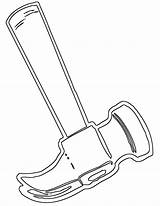 Hammer Coloring sketch template