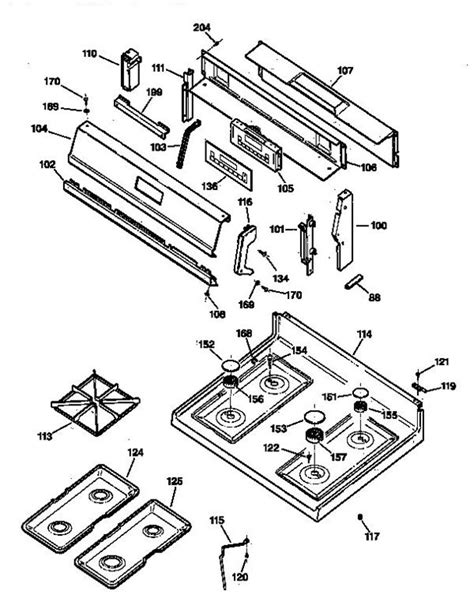 parts   gas stove diagram light switch wiring diagram