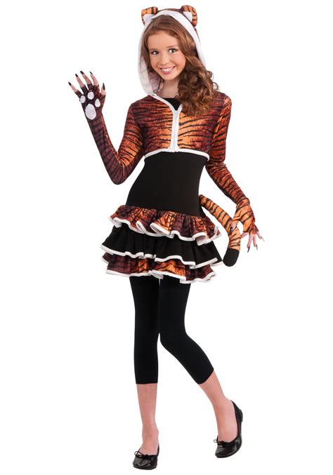 Tween Tigress Costume Sassy Cat Costumes For Teen Girls
