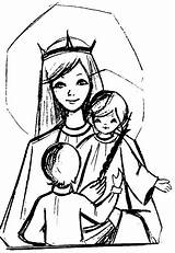 Virgen Auxiliadora Senhora Nossa Pesquisa Aparecida Desenhos Diversos Riscos sketch template