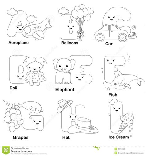 alphabet clipart coloring page   cliparts  images