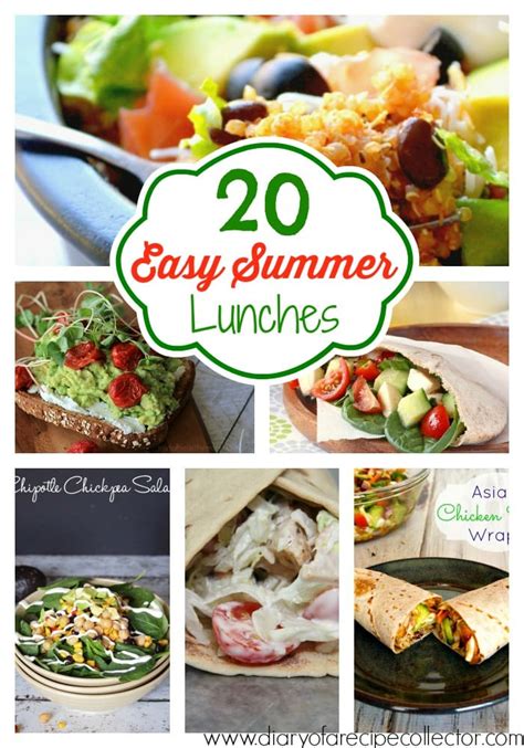 easy summer lunch ideas diary   recipe collector