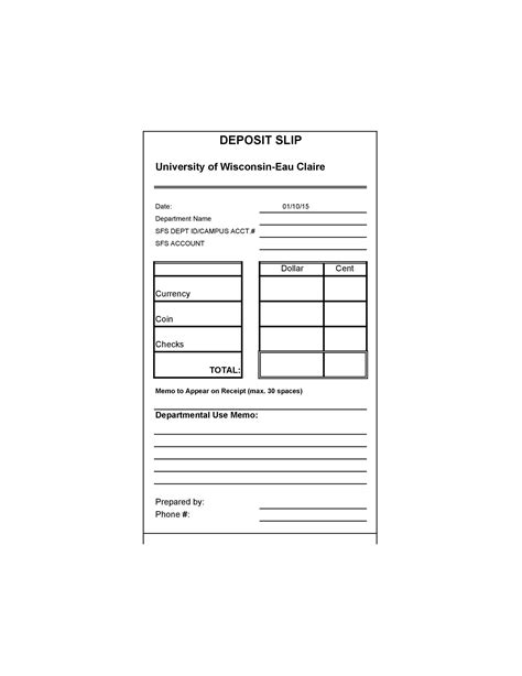 37 Bank Deposit Slip Templates And Examples ᐅ Templatelab