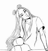 Ariana Grande Coloring Pages Printable Kids sketch template