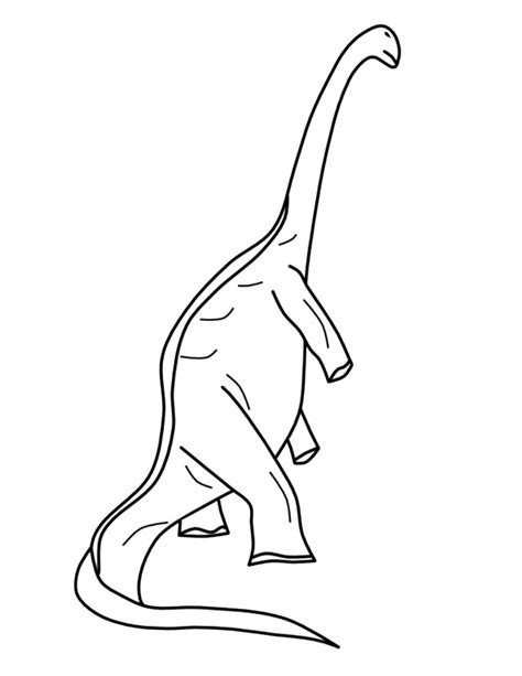 brachiosaurus  long neck  tail coloring page  printable