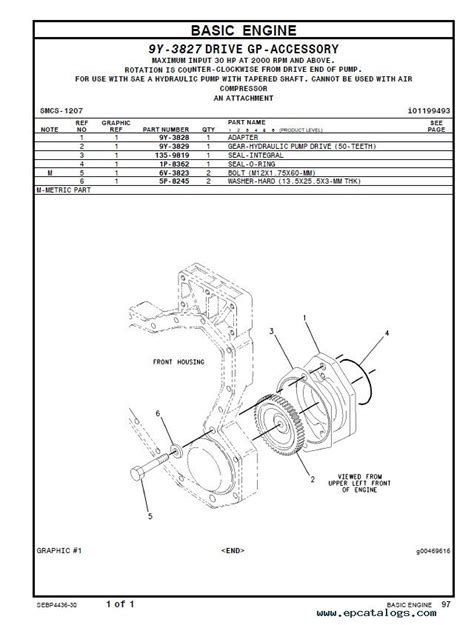 caterpillar  industrial engine parts manual