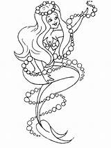 Meerjungfrau sketch template