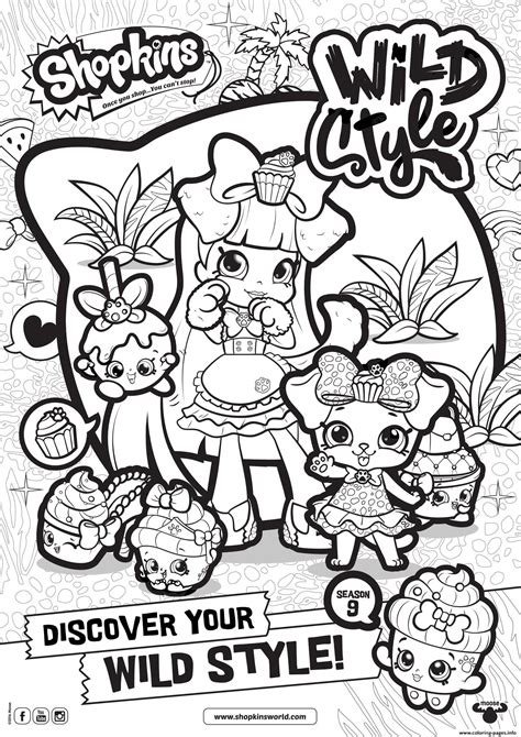 shopkins wild style coloring pages alvaroilbell