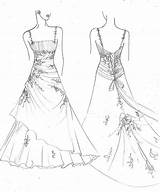 Coloring Pages Dress Wedding Drawing Dresses Sketch Designs Clothes Clothing Color Male Collection Comments Getdrawings Library Clipart Popular Coloringhome sketch template