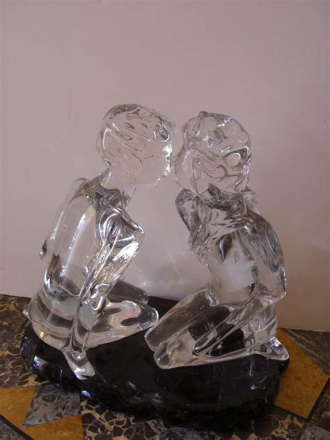 Murano Sculpture Signed Contemporary Glass On Base For Sale Antiques