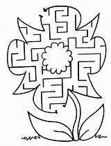 Mazes Printable Kids Maze Flower Coloring Pages Game Fun Preschool Printables Puzzles Children Tipster Teacher Activities Puzzle Games Print Worksheets sketch template