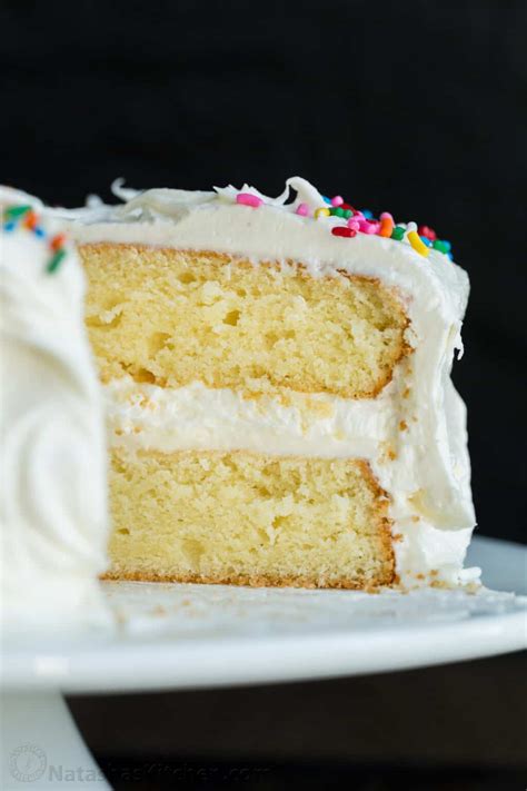 vanilla cake recipe video natashaskitchencom