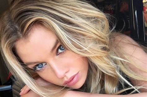 stella maxwell insta victoria s secret angel strips to tiny thong in