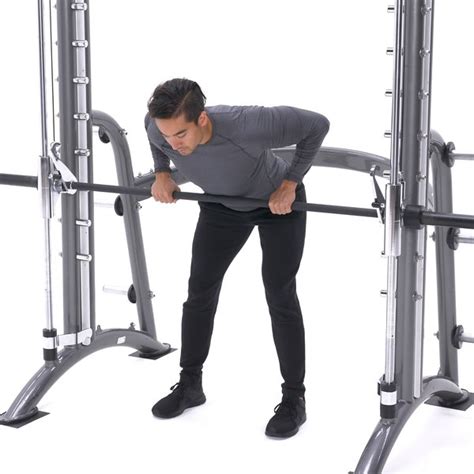 Bent Over Two Arm Long Bar Row Exercise Videos And Guides