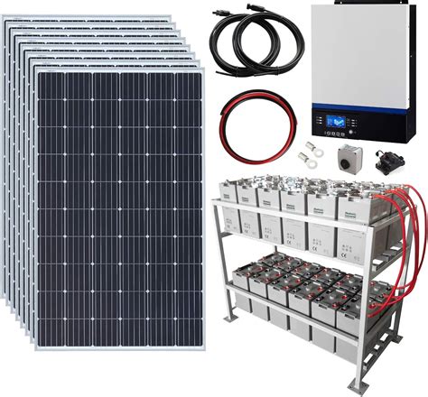 kw  complete  grid solar power system    amazoncouk electronics