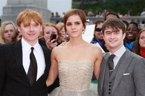 daniel radcliffe on harry ron and hermione love triangle daily star