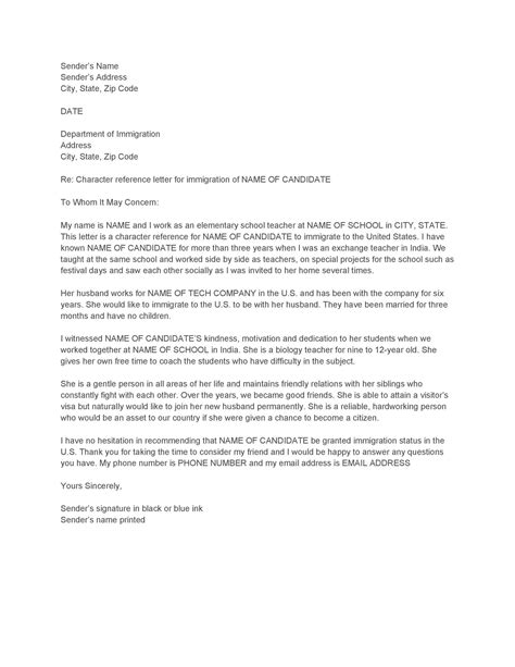 letter  employer  immigration  letter template collection