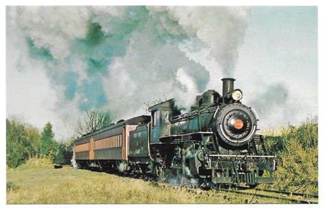 New Hope Ivyland Railroad No 40 Baldwin Steam Locomotive Train Postcard