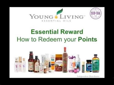 redeem  essential reward points  young living youtube