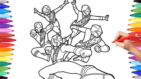 power rangers ninja steel coloring