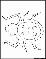 Coloring Outline Pages Outlines Insect Ladybug sketch template