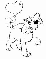 Coloring Clifford Pages Balloon Bone Pbs Kids sketch template