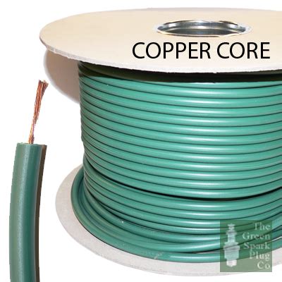 mm spark plug high tension ignition lead cable wire copper core pvc green ebay