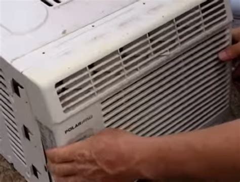 clean  window air conditioner filter hvac
