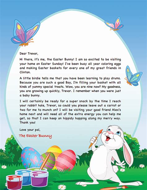 personalized letters   easter bunny easter bunny letter