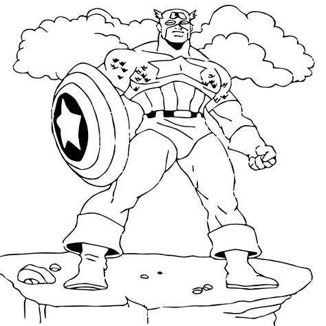 kids   captain america coloring pages  kids